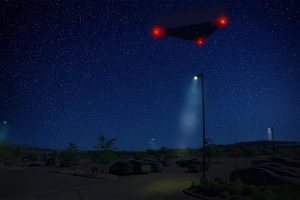 Fbi Uap D031 Digital Rendering Large Triangle With Red Lights 2023