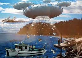 Maury Island Incident Mural Des Moines, Washington