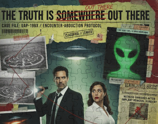Alien Alerts Puzzle with Tin